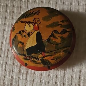 Vintage Norwegian Wooden Handpainted